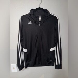 ADIDAS Black Active Workout Zip Up Tracksuit Track Jacket - Medium